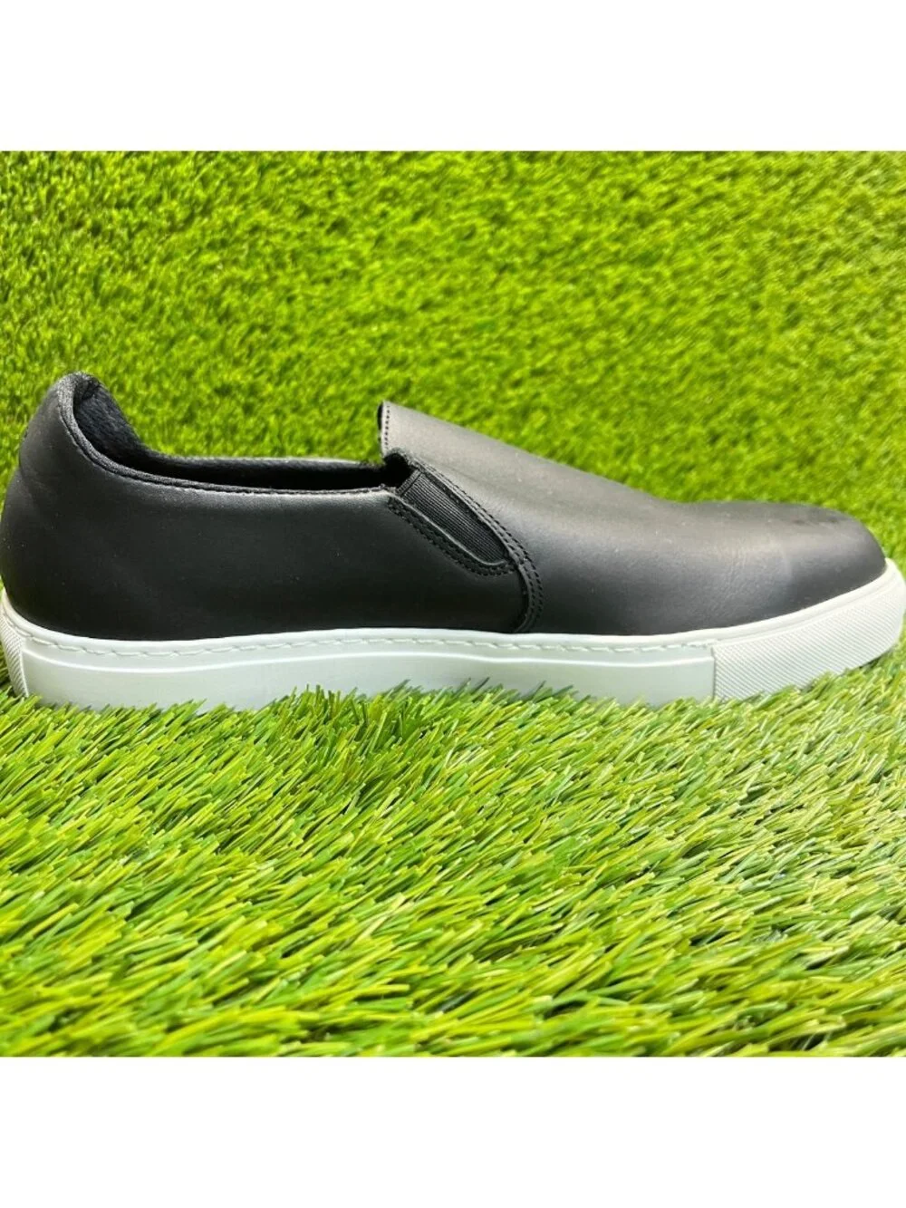 Mellow Walk Owen Mens Size 10EE Black Leather Steel Toe Safety Slip-On Shoes